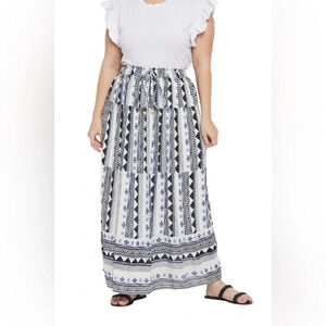 GYPSIE‎ BLU LIVE TO BE FREE NWOT Drawstring Swing Maxi Skirt